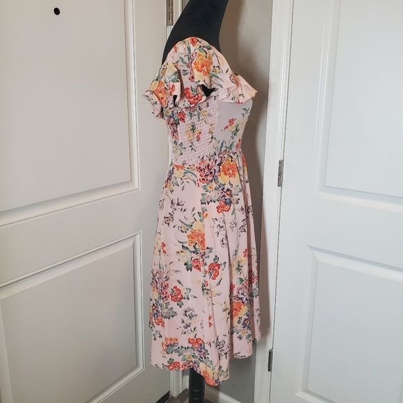 Rebecca Taylor Marlena Ruffle Silk Dress Women's Size 0 EUC - Picture 12 of 16